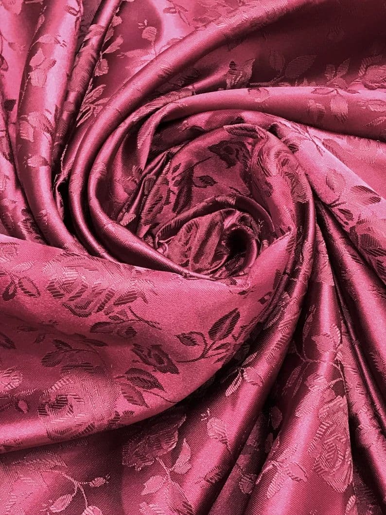 Brocade Crimson fabric