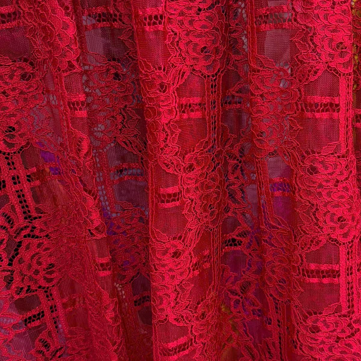 Red Lace Premium fabric