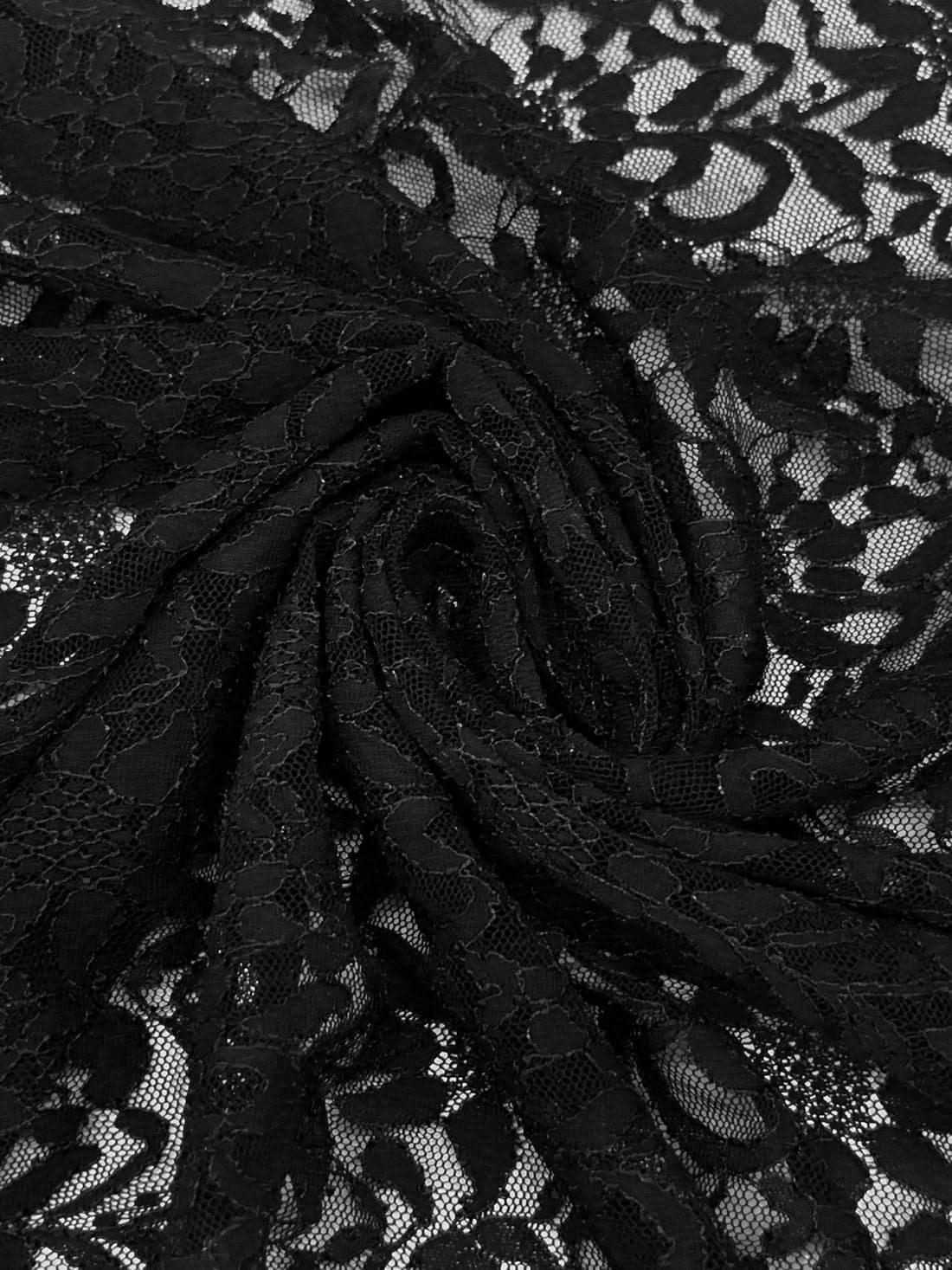 Black Lace Fabric fabric
