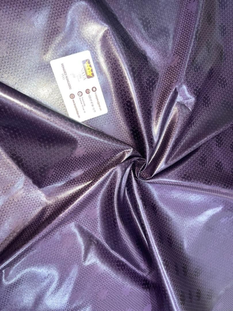 Guinea Brocade Purple fabric