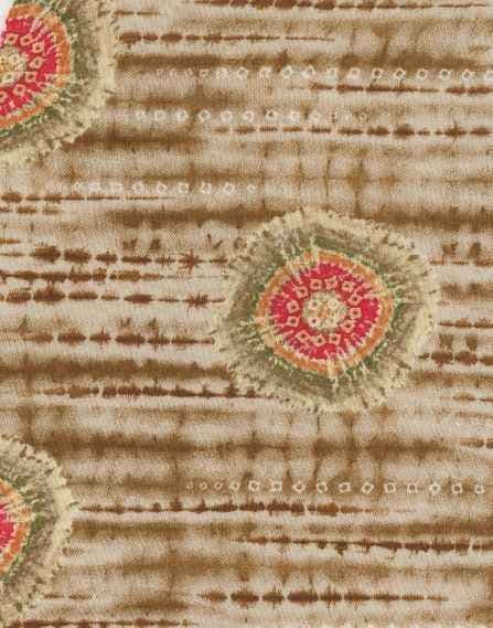 Adire light brown fabric, photo 1 of 2