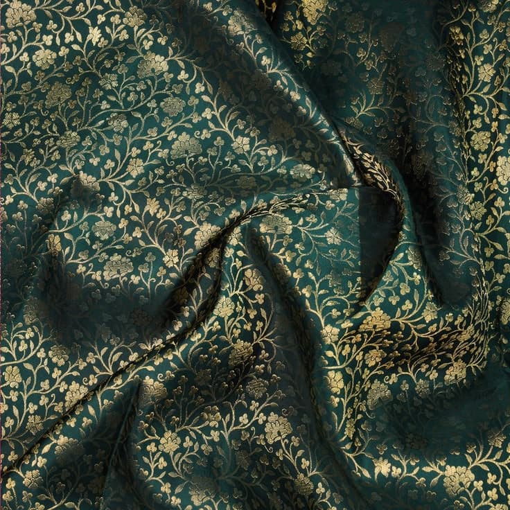 Brocade Emerald fabric