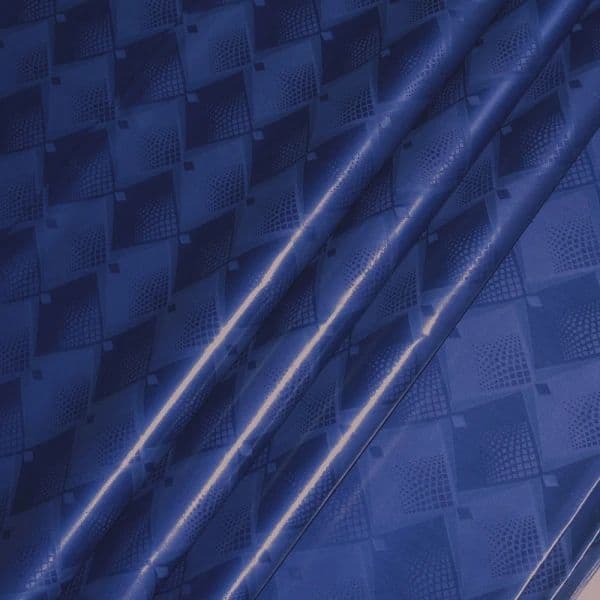 Guinea Brocade Navy fabric